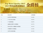 人文園林項目“杭州西子湖四季酒店”榮登2017外國品牌連鎖飯店品質榜“金爵榜”榜首